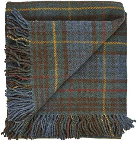 Amazon.com: Prince of Scots Highland Tartan Tweed 100% Pure New Wool Fluffy Throw (McKellar) : Ho... | Amazon (US)