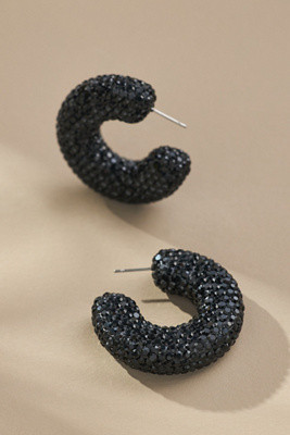 Pavé Hoop Earrings | Anthropologie (US)