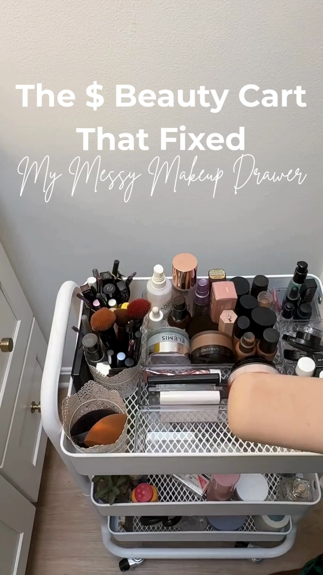 Messy beauty drawers used to slow down my whole routine. This rolling makeup organizer cart keeps lipsticks, brushes, and skincare all in one cute and easy-to-reach spot. 

#makeuporganization #beautycart #ltkbeauty #vanityorganization #makeupstorage #beautysetup #organizationideas #beautyfinds #ltkhome #beautyroutine 

 #LTKootd #LTKSeasonal #LTKBeauty