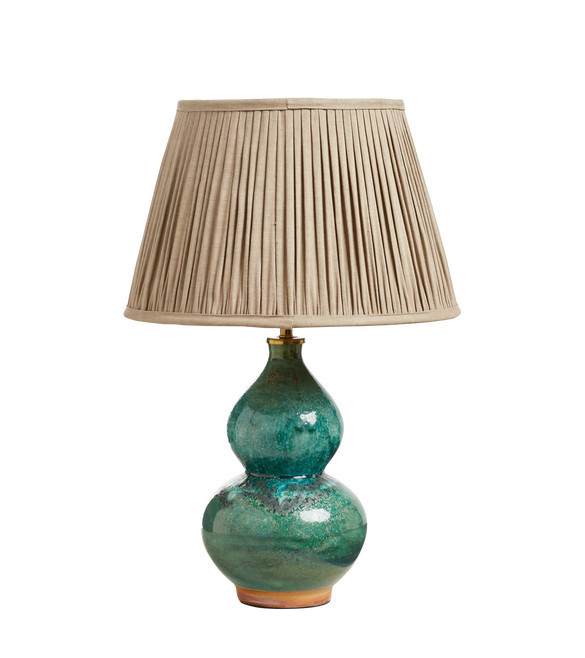 Nephrite Table Lamp - Antique Green | OKA UK
