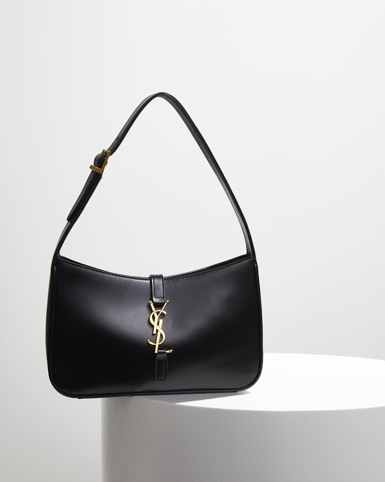 Saint Laurent Le 5 A 7 YSL Leather Hobo Shoulder Bag | Neiman Marcus