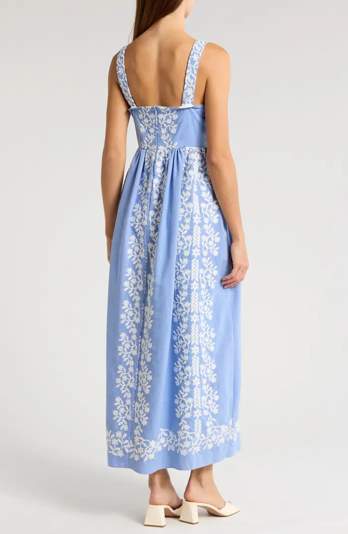 Julia Jordan Floral Embroidered Maxi Dress | Nordstrom | Nordstrom