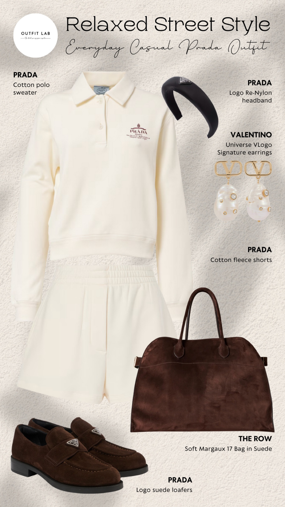 Relaxed Street Style: Everyday Casual Prada Outfit – Shop Now!

Achieve a relaxed street style with this everyday casual Prada outfit. Featuring stylish Prada shorts, a cozy sweater, and a chic headband for a coordinated look. Step into comfortable Prada loafers and complete the ensemble with a sophisticated The Row bag and elegant Valentino earrings. Perfect for any casual outing, this outfit ensures you stay effortlessly fashionable. Shop now to elevate your everyday wardrobe with this trendy ensemble!

#LTKStyleTip #LTKItBag #LTKWorkwear