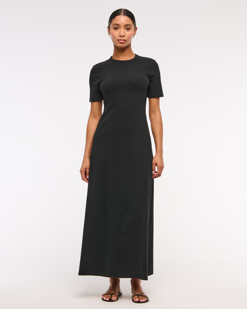 Women's T-Shirt Knit Maxi Dress | Women's Dresses & Jumpsuits | Abercrombie.com | Abercrombie & Fitch (US)