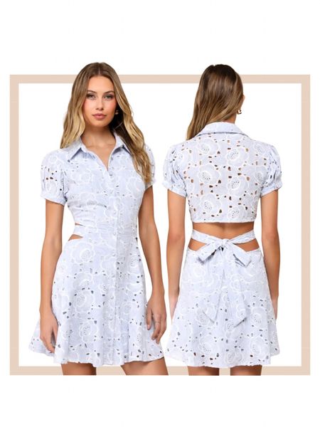 Light blue embroidered floral spring summer mini dresss

#LTKfindsunder100 #LTKstyletip #LTKparties