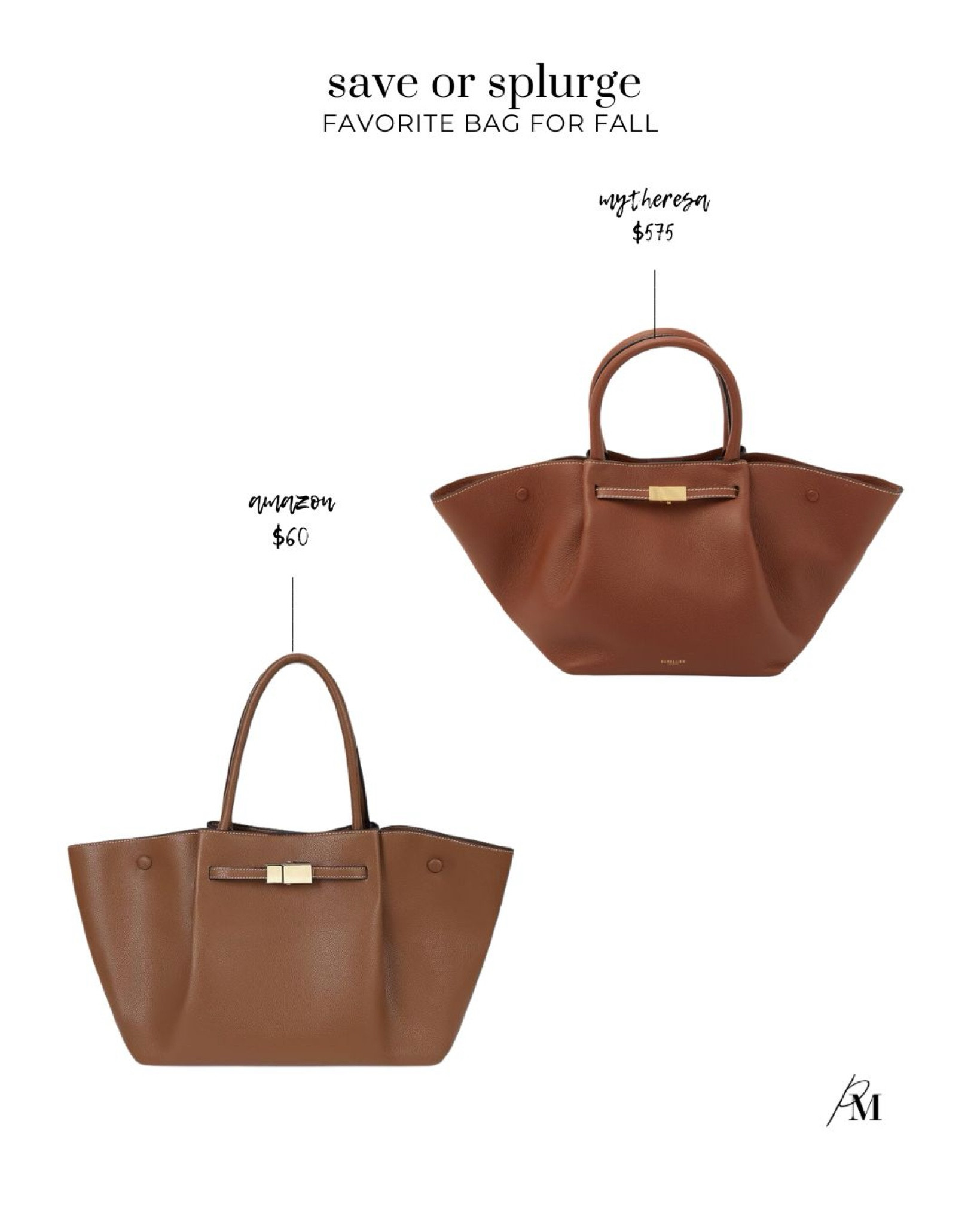 Save or splurge on my favorite bag for fall. This Amazon bag looks so similar to my favorite DeMellier tote! 

#LTKItBag #LTKStyleTip #LTKSeasonal