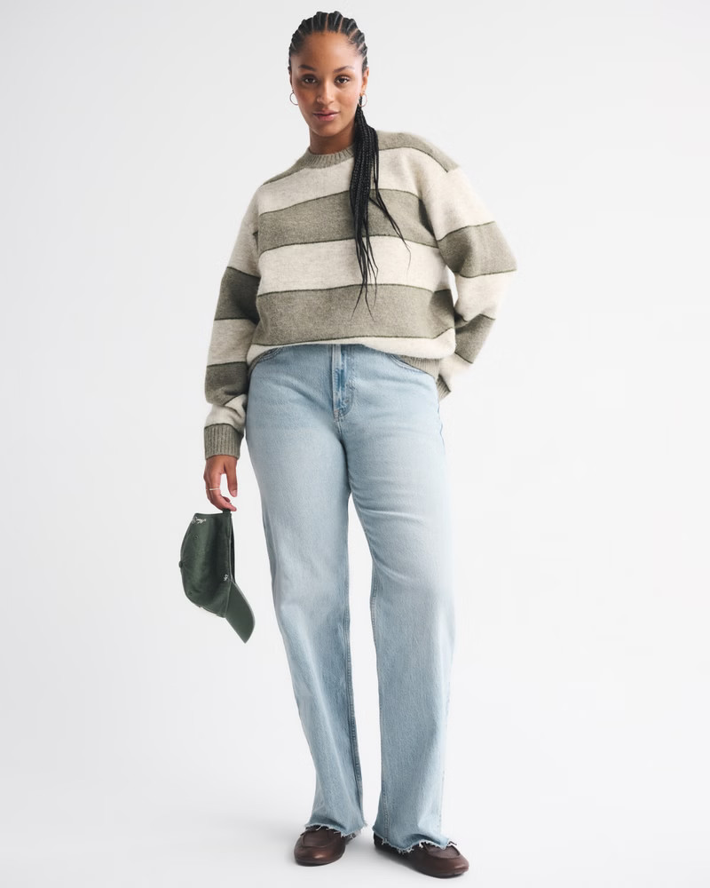 Curve Love High Rise 90s Relaxed Jean | Abercrombie & Fitch (US)