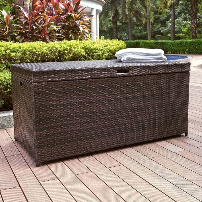 Palm Harbor Outdoor Wicker Storage Collection | West Elm (US)