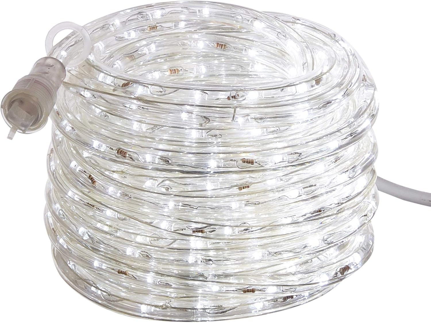 Amazon Basics 420 LED Indoor Outdoor White Rope Light, 40-Foot | Amazon (US)