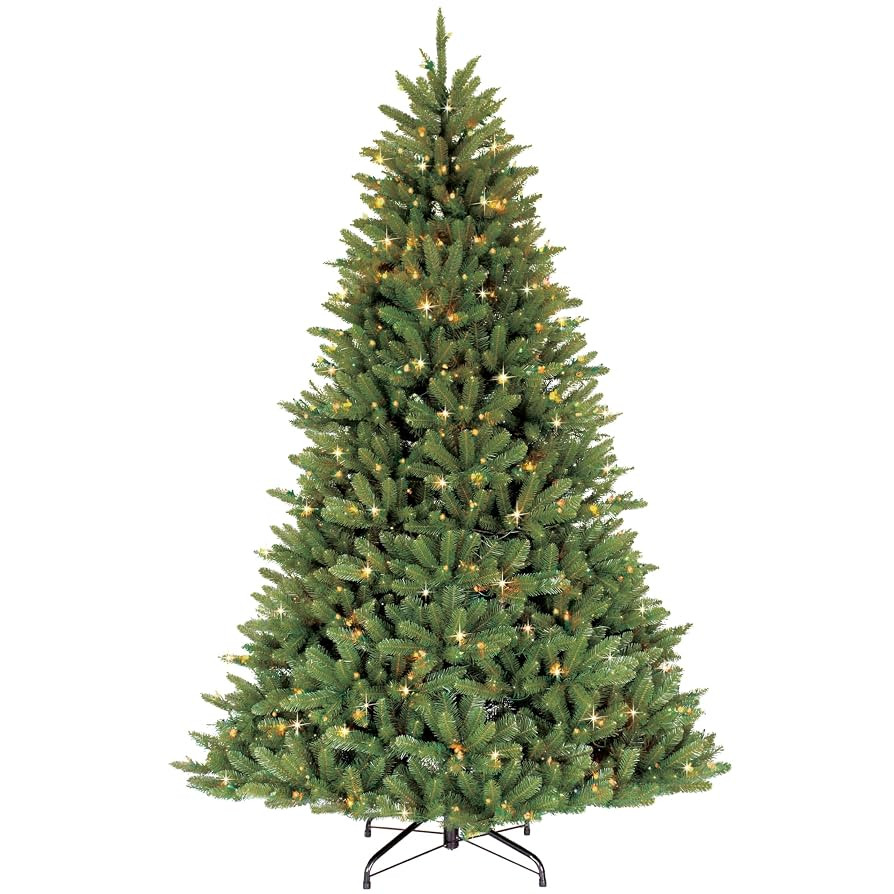 Puleo International 6.5 Foot Pre-Lit Fraser Fir Artificial Christmas Tree with 500 UL-Listed Clea... | Amazon (US)