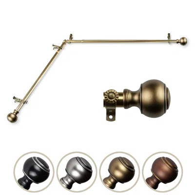 Adjustable Single Corner Curtain Rod | Wayfair North America