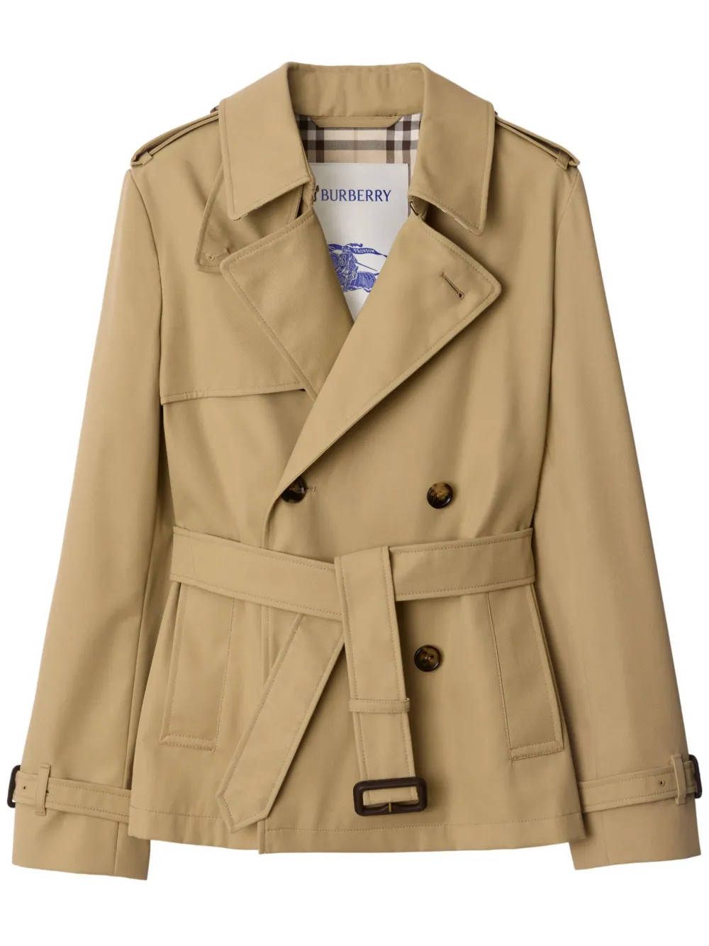 Burberry cotton-blend Trench Coat | Neutrals | FARFETCH | Farfetch Global