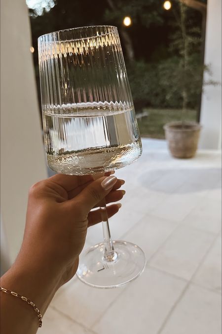 My favorite fluted wine glasses ✨ #wineglasses #glassware #glass #flutedglass #drinkware 

#LTKunder50 #LTKhome #LTKsalealert