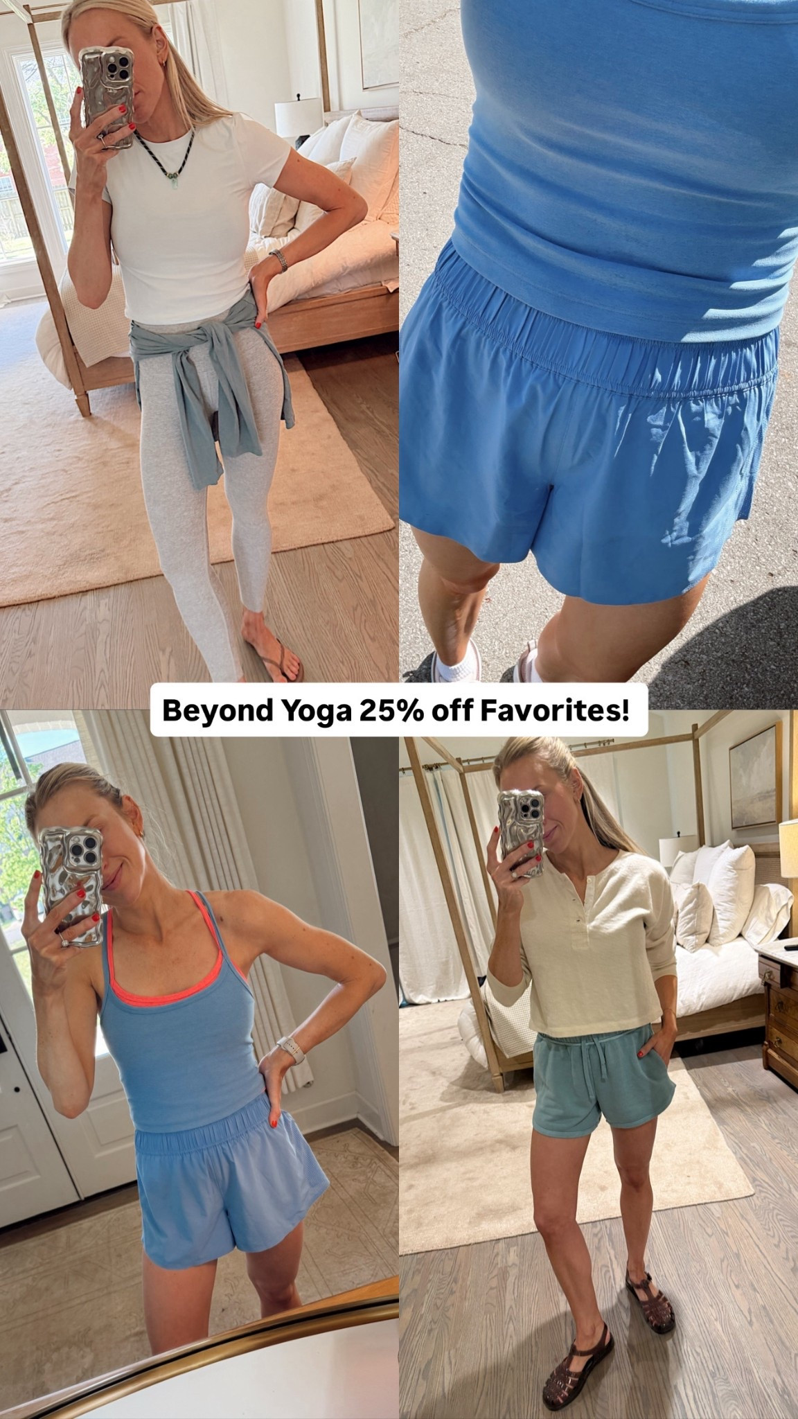 My favorite beyond yoga styles all 20% off!!

I’m wearing an XS in all items except the leggings I’m in an small 

Workout wear / running shorts / yoga / Pilates / sports bra / workout tank 

#LTKSaleAlert #LTKootd #LTKActive