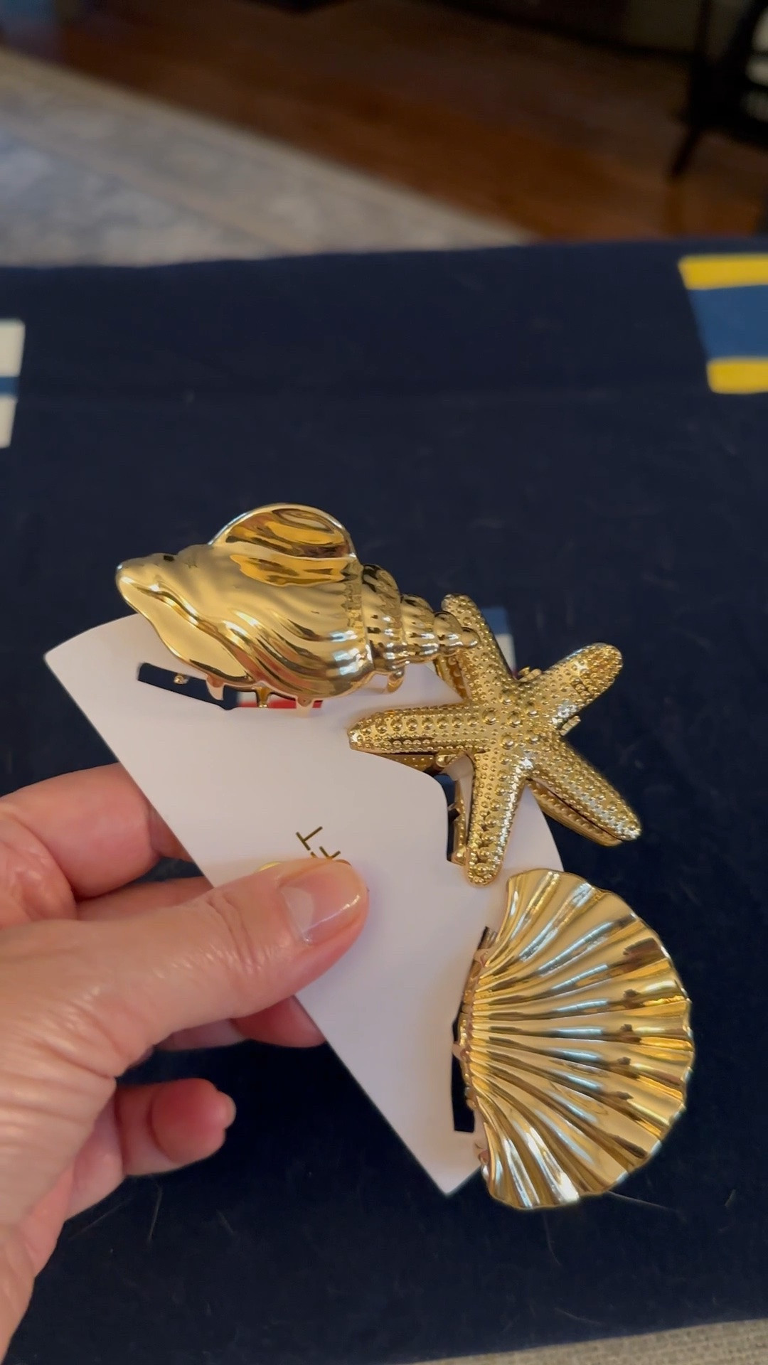Grabbed these hair clips at Loft and they are so cute! My hair is heavy and these will hold up about half my hair. They are metal and so detailed! Also so on trend for this coastal all American summer! Did I mention they are on sale for under $13?!

#LTKWorkwear #LTKSeasonal #LTKOver40