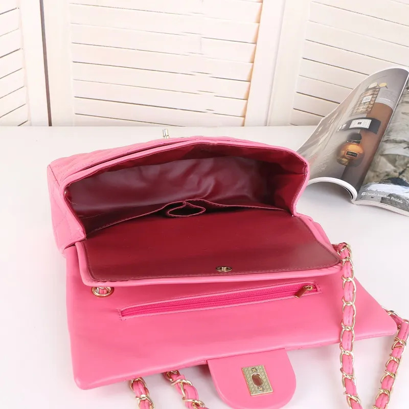 28x9x16cm Designer Bag Women Wallet Pink Handbag Caviar Bags Gold Chain Bag Classic Flap Designer... | DHGate