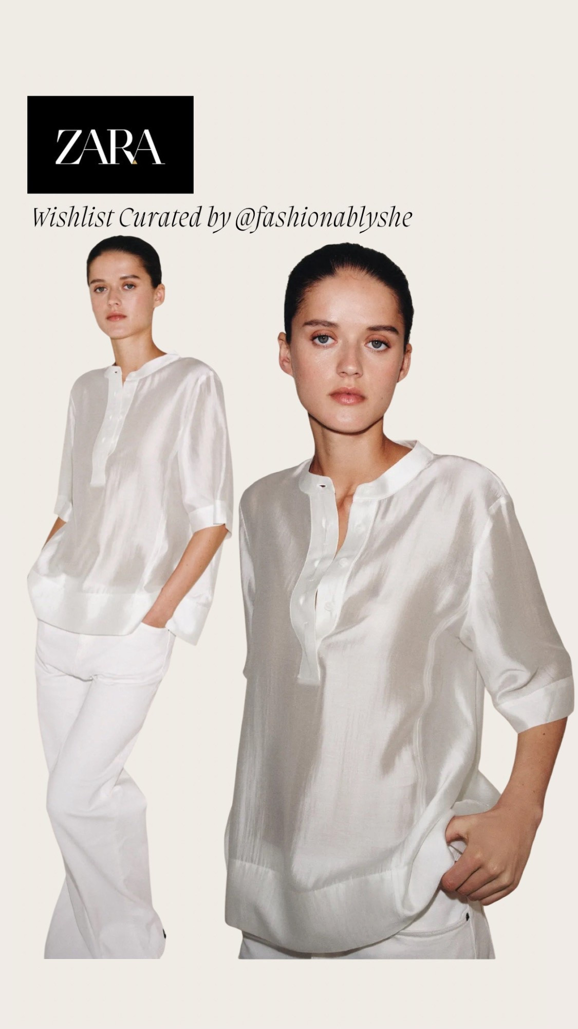 Zara white top

#LTKootd #LTKmomlife #LTKOver40