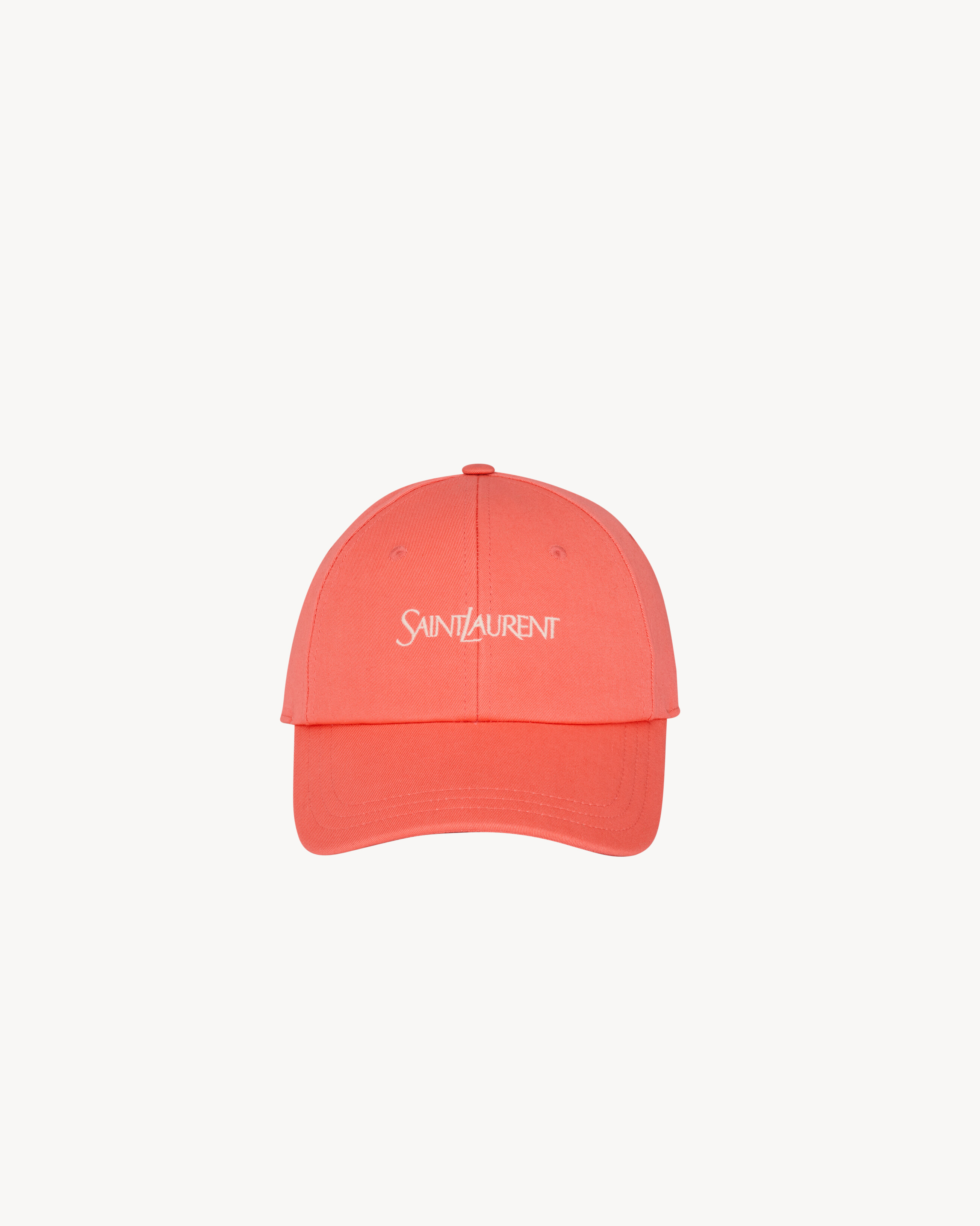 SAINT LAURENT cap in cotton gabardine in Pink | Saint Laurent | YSL US | Saint Laurent Inc. (Global)