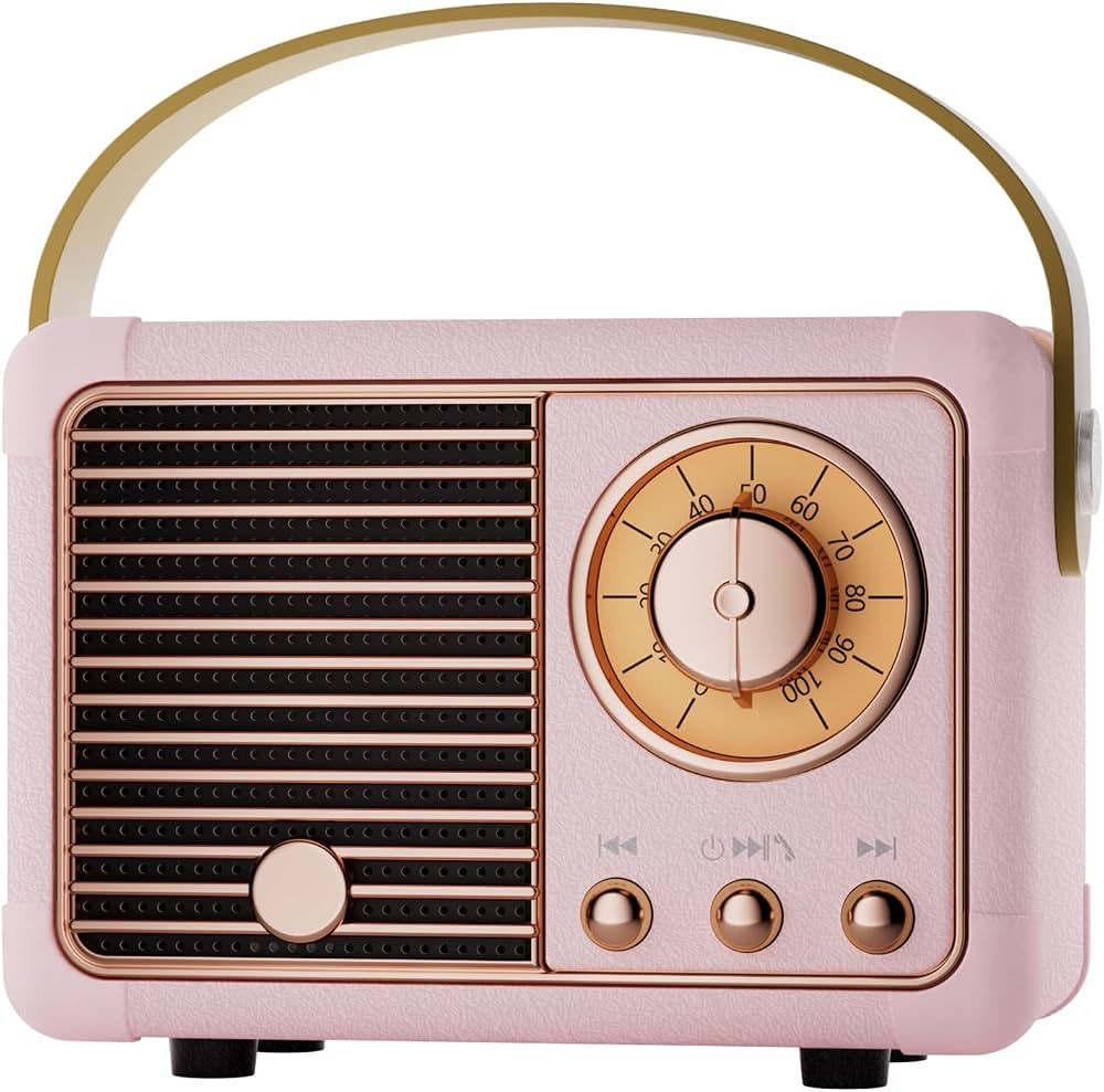 Retro Bluetooth Speaker Portable Girls Birthday Presents Wireless Speaker Vintage for Women,Her,G... | Amazon (UK)