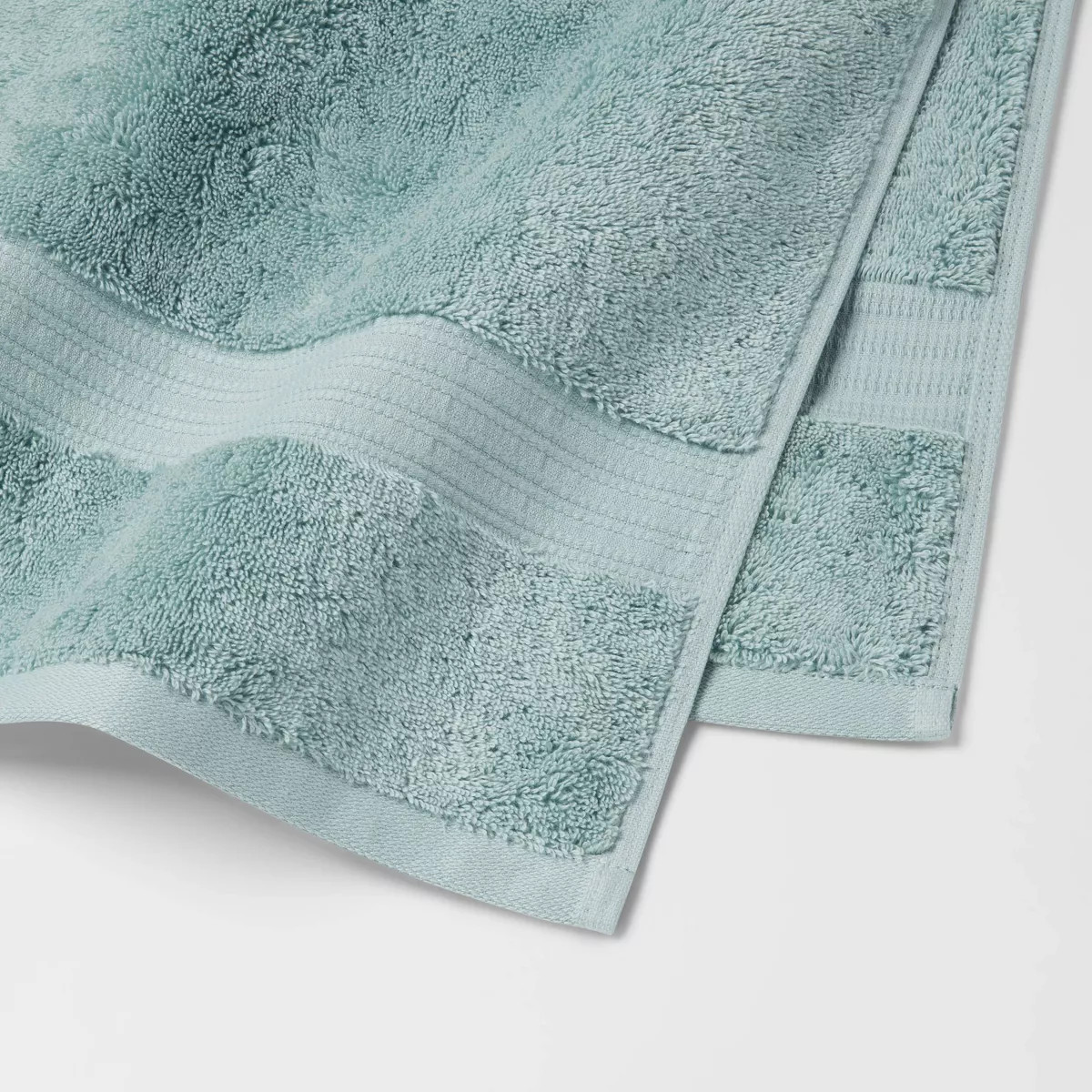 Total Fresh Antimicrobial Oversized Bath Towel Aqua - Threshold™: 100% Cotton, Low Lint, Machin... | Target
