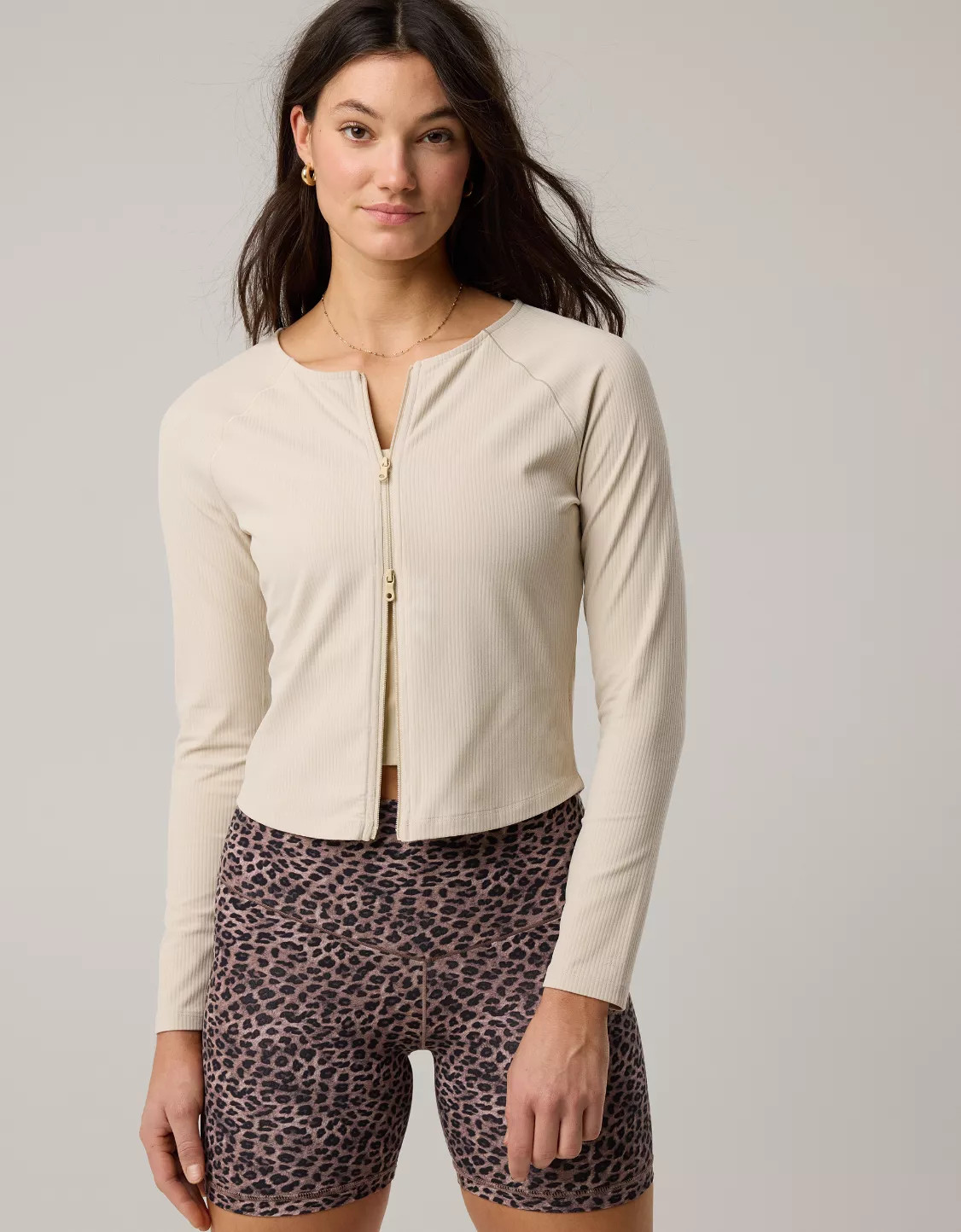 OFFLINE By Aerie Real Me Xtra Ribbed Full Zip Jacket | Aerie