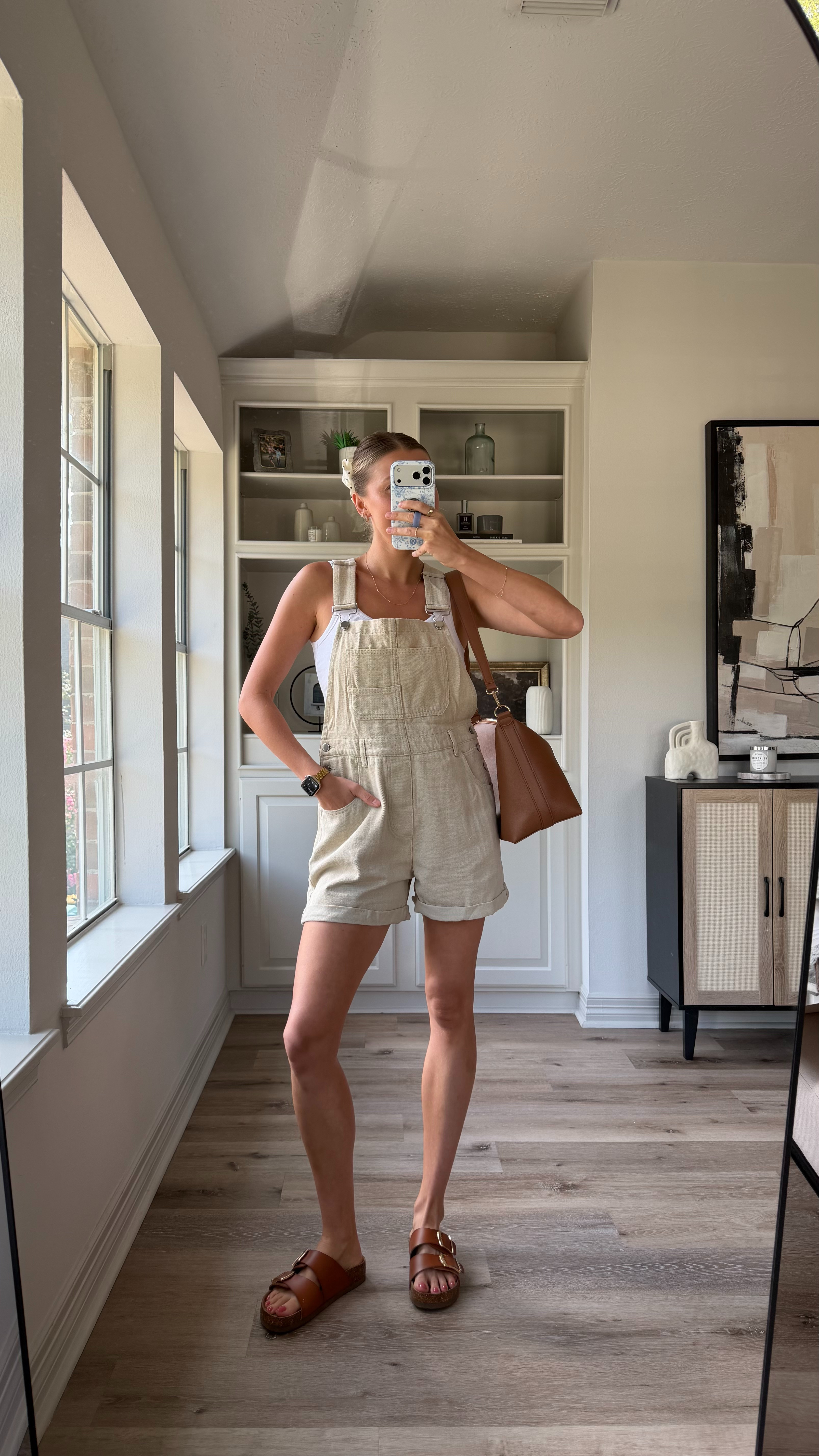 Easy amazon summer outfit! These overalls are so comfy and cute! S in everything  

 #LTKootd #LTKmomlife