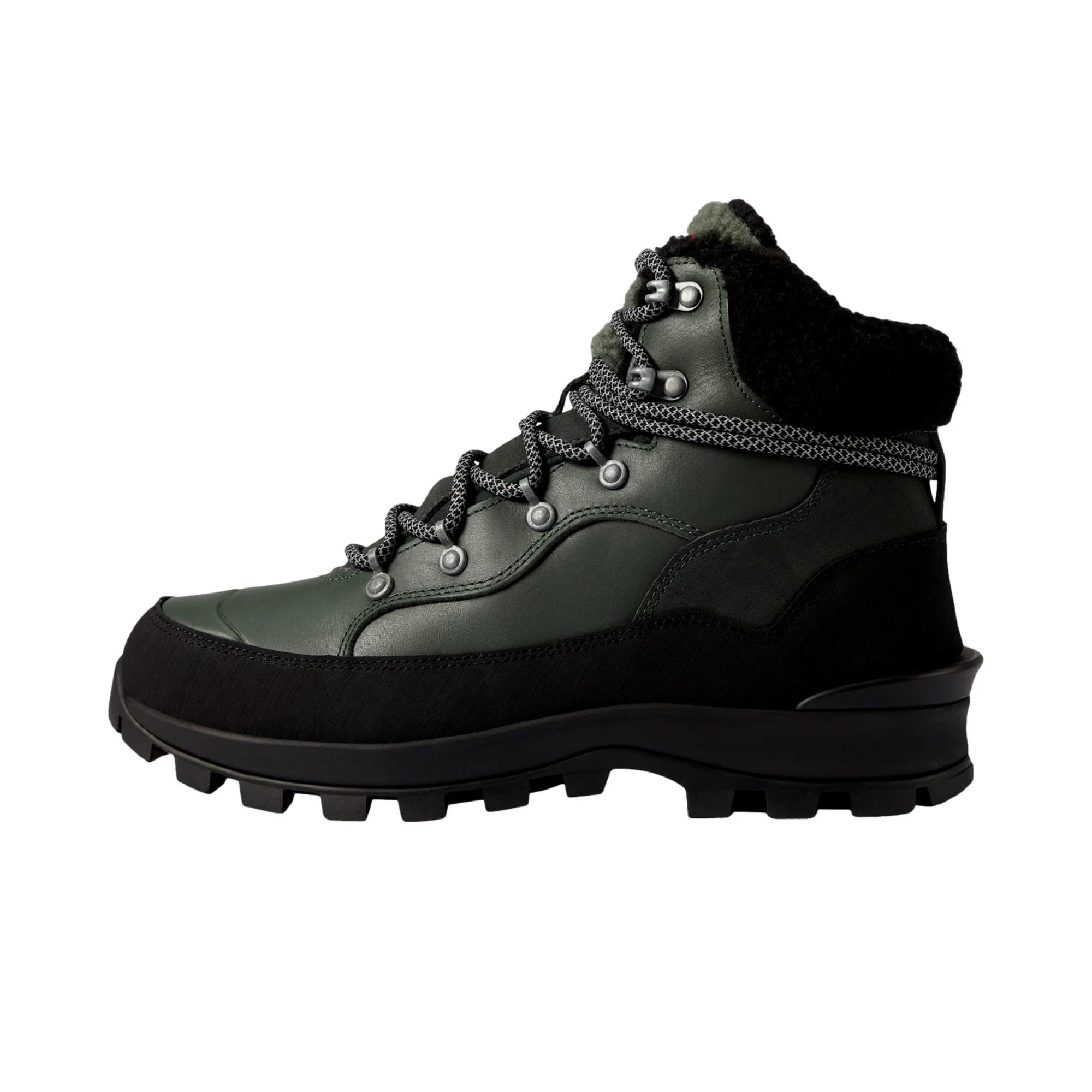 Hunter Boots Explorer Leather Boot Olive / Black WFS2235LSG-OVB Men's | Shop Simon