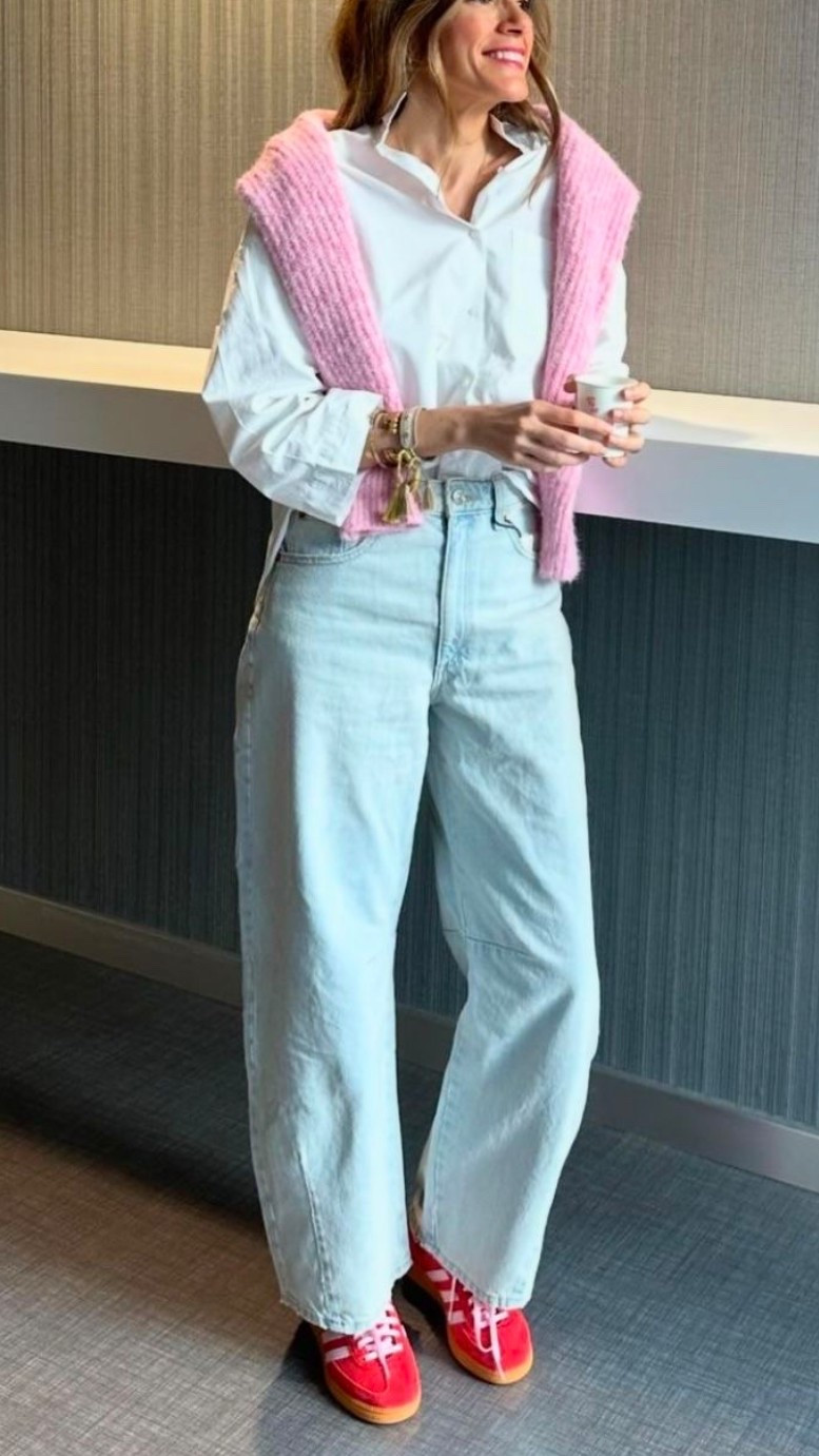 Recreate the look - Style inspo from Pinterest to your cart! Linking like and similar items to help you re-create this look and style from Pinterest 🩷


#trending outfit
#Pinterest outfit inspo
#Pinterest inspired  
#white button down blouse 
#oversized blouse
#button up  
#barrel jeans 
#light wash jeans 
#spring jeans
#summer jeans  
#casual jeans 
#work jeans
#designer jeans 
#the look for less 
#adidas sneakers
#red sneakers 
#red sambas  
#red and pink sneakers
#adidas gazelle 
#womens sneakers
#casual sneakers
#spring sneakers 
#pink sweater
#crewneck sweater
#crewneck sweatshirt 
#ribbed sweater
#over the shoulder sweater
#revolve fashion finds  
#Amazon fashion 
#spring fashion
#spring transition outfit
#spring style Inspo 
#style inspo
#fashion inspo
#outfit inspo
#casual style
#casual fashion 
#elevated casual
#casual outfit
#classic style 
#casual chic 
#work fashion
#work outfit
#wotk appropriate 
#office outfit 
#polished look
#weekend style
#easy weekend outfitt
#day date outfit
#wine tasting outfit  
#mom style 
#mom outfit 
#errands outfit 
#airport outfit 
#travel outfit 
#travel style 
#site seeing outfit 
#European vacation 
#street style
#new York style
#city outfit 
#date night outfit 
#pinterest inspired
#photo credit to Pinterest 
#ootd 


#LTKSeasonal #LTKootd #LTKOver40