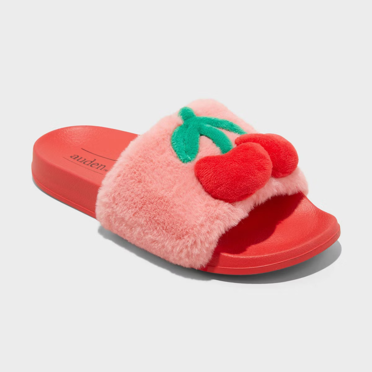 Women's Cherry Slides - Auden™ Coral Pink M: Slip-On Backless Slippers, Open Toe, Medium Width,... | Target