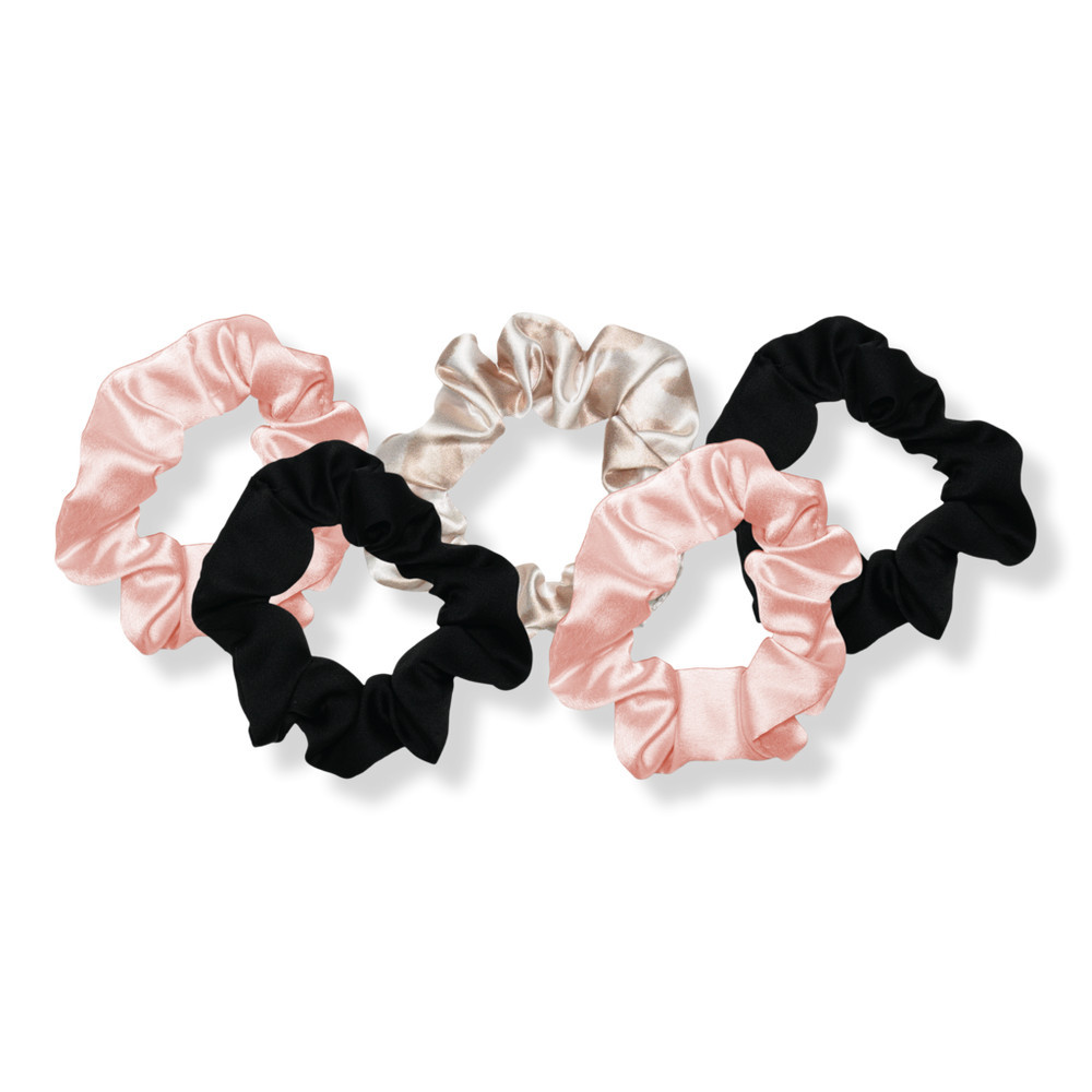 Kitsch Satin Hair Scrunchies - Pink/Black | Ulta
