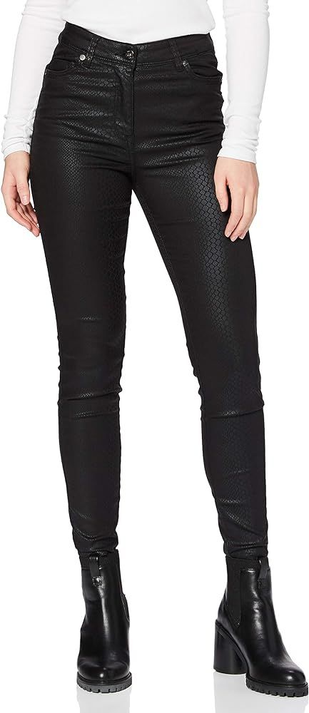 Amazon Brand - find. Women's Skinny Coated Snake Effect Jeans | Amazon (US)