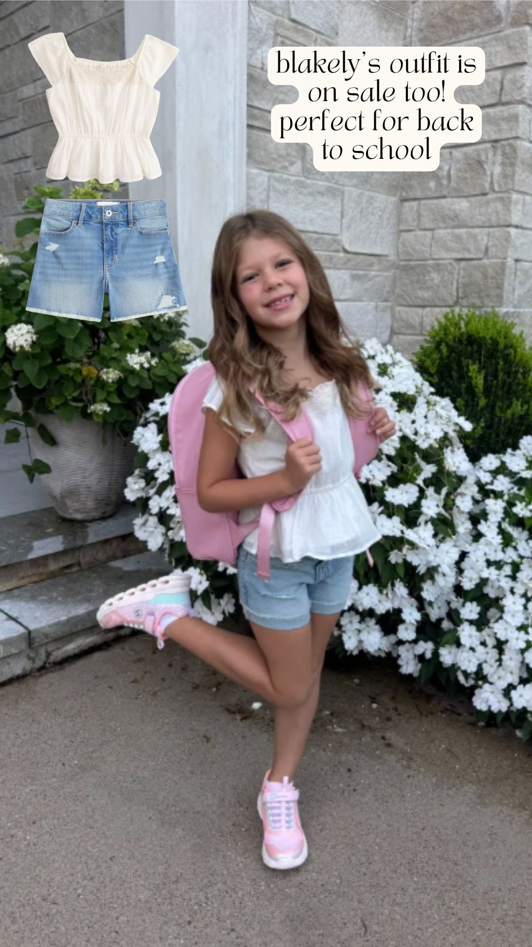 how cute is she?! these are buy one get one 50% off! 

 #LTKSaleAlert #LTKKids