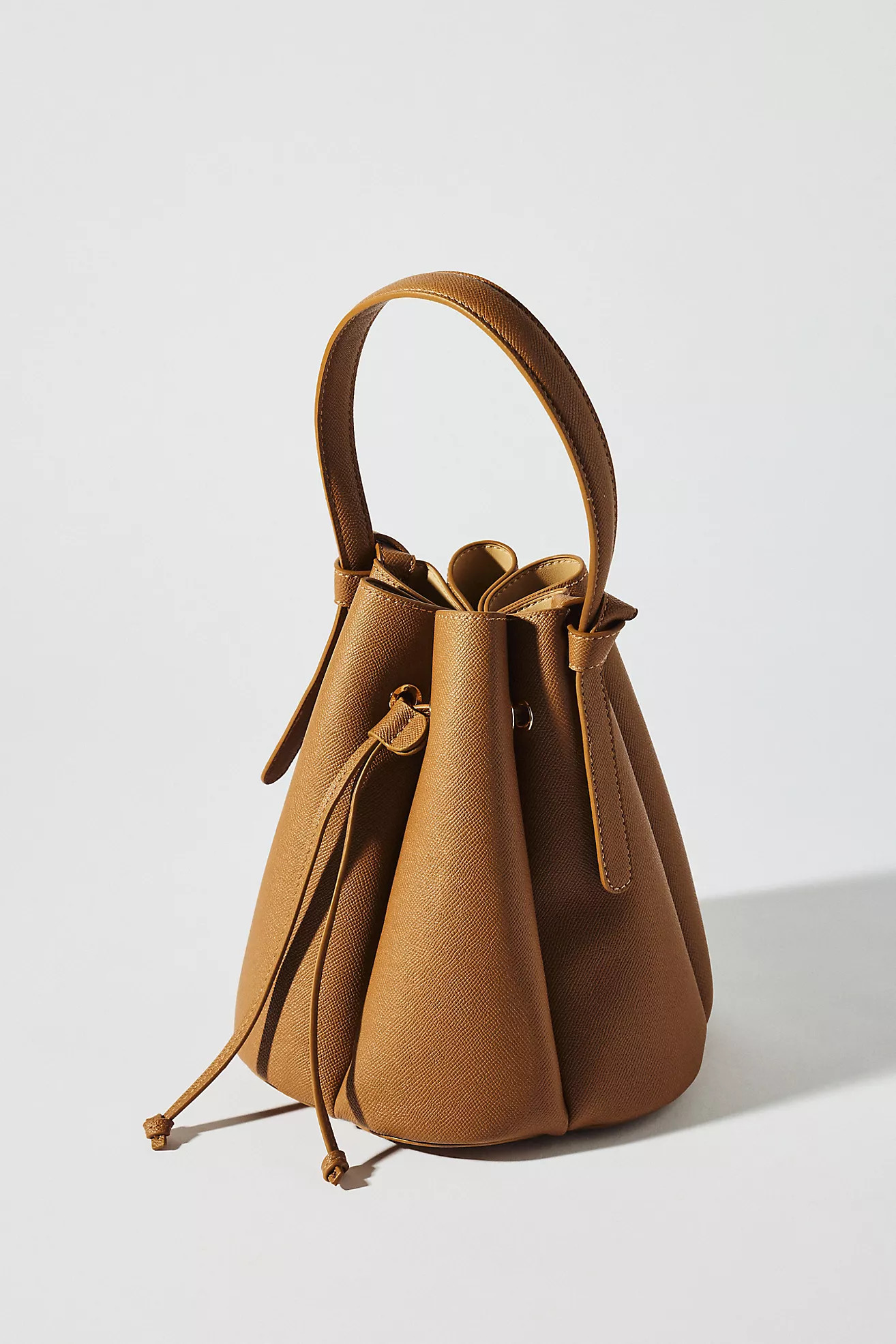 Laguna Cinched Vegan Leather Bucket Bag | Anthropologie (US)
