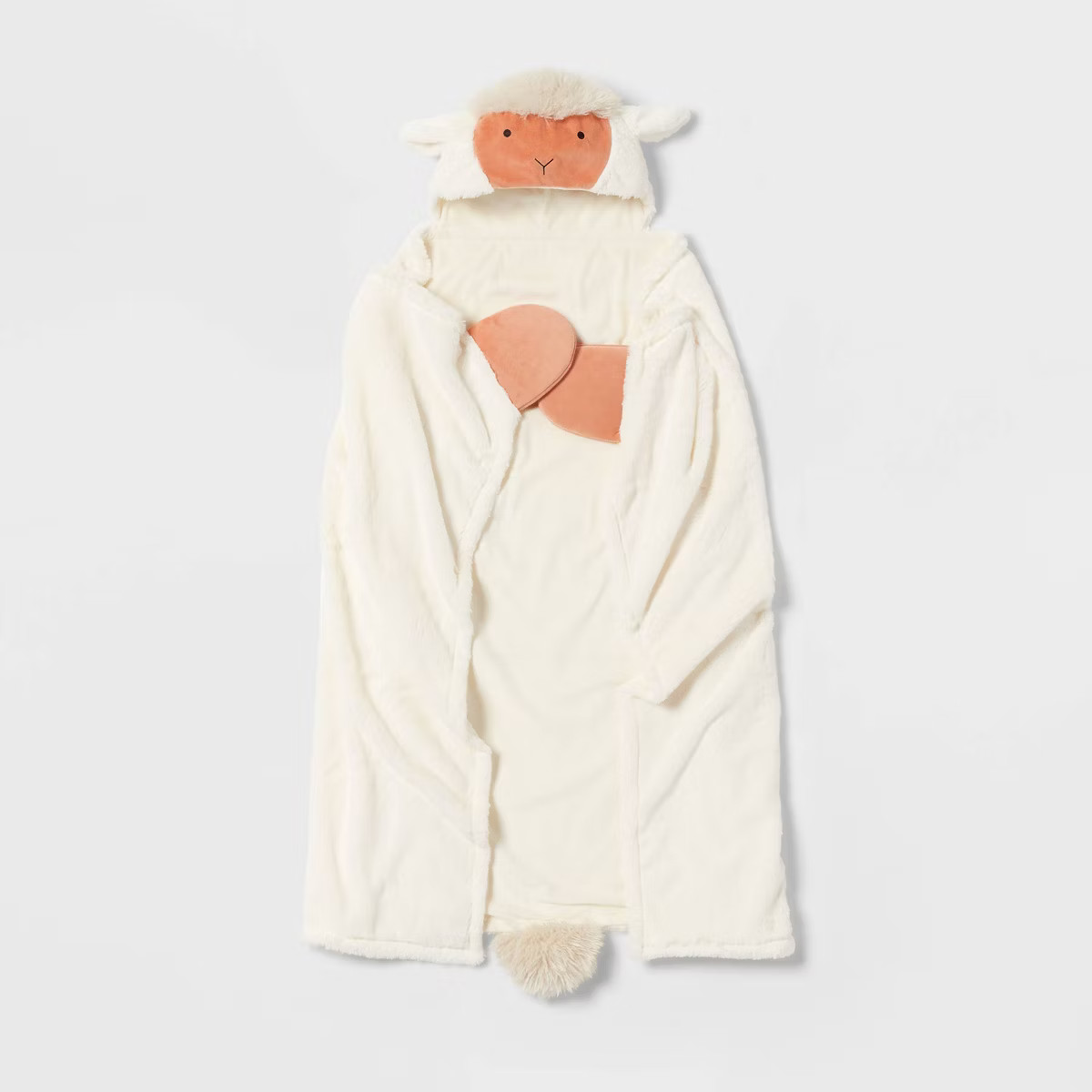 Sheep Kids' Hooded Blanket White - Pillowfort™ | Target