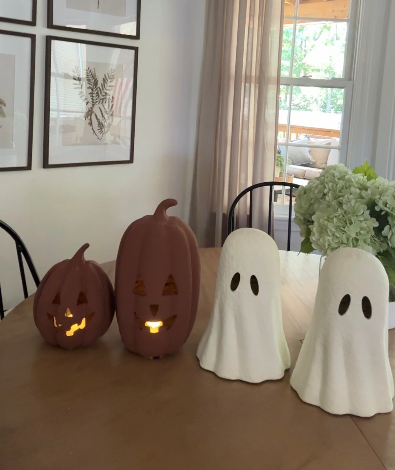 Paper mache ghosts and Jack-o-lanterns

#LTKSeasonal #LTKHome