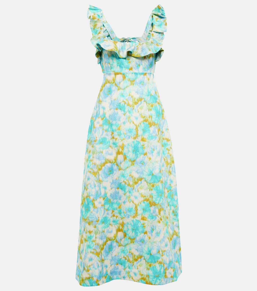 Hide Tide printed linen midi dress | Mytheresa (US/CA)