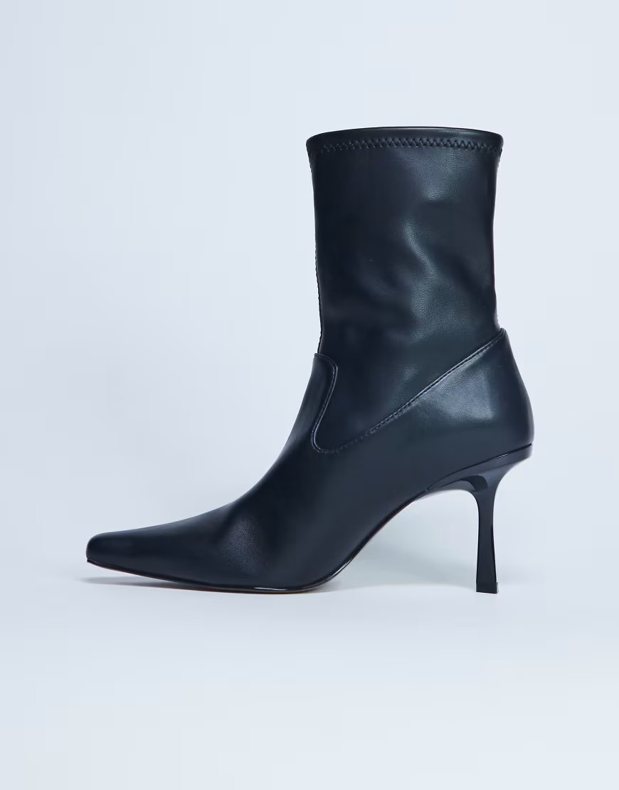 Topshop Noah point toe boot in black | ASOS (Global)