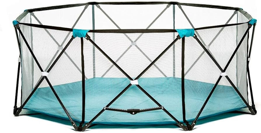Regalo My Play Deluxe Extra Large Portable Play Yard Indoor and Outdoor, Bonus Kit, Washable, Tea... | Amazon (US)