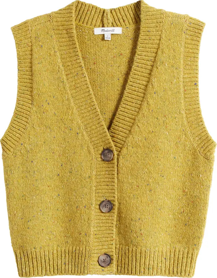 Donegal Button Front Sweater Vest | Nordstrom