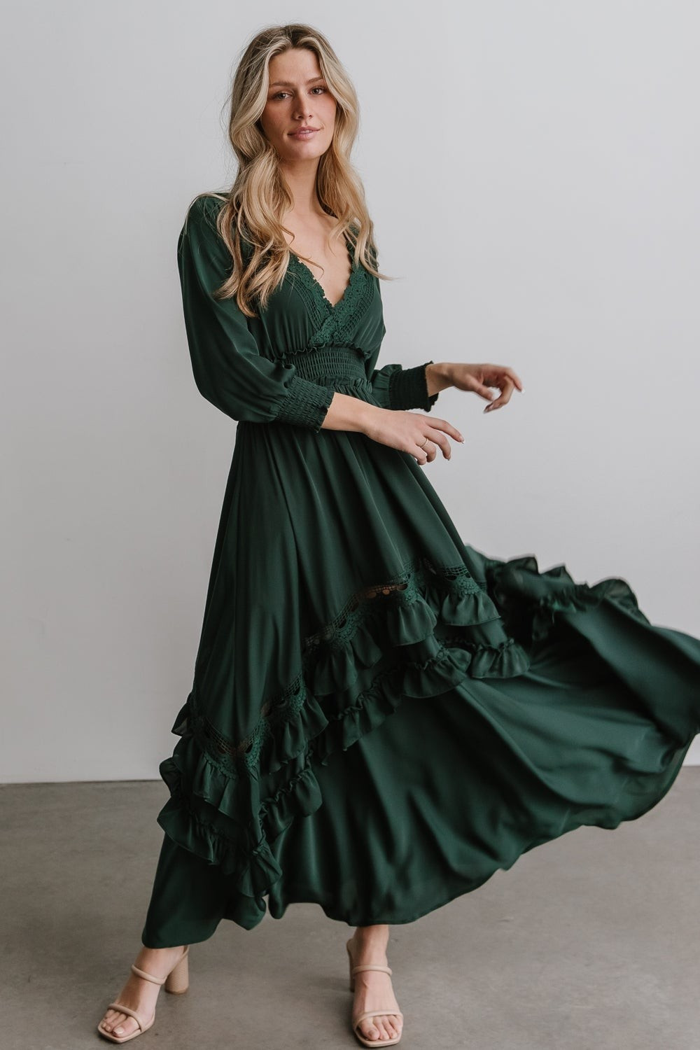 Pippa Ruffle Maxi Dress | Baltic Born