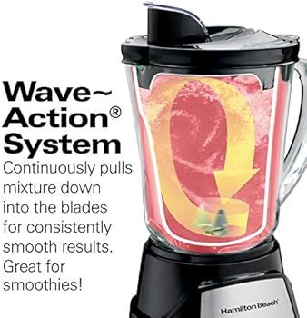 Hamilton Beach 58148A Blender to Puree - Crush Ice - and Make Shakes and Smoothies - 40 Oz Glass ... | Amazon (US)