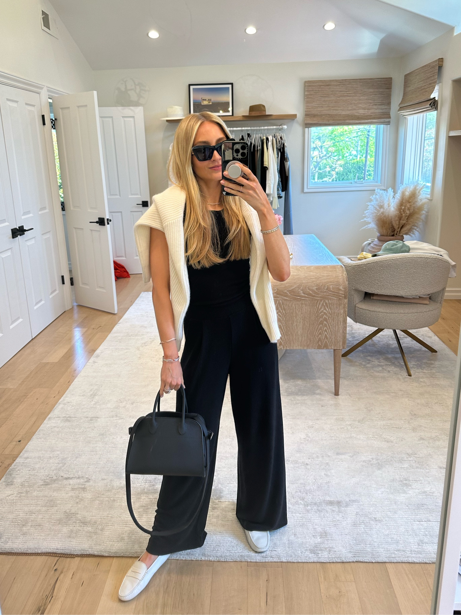 What I wore on the flight to Italy today - this Leset knit top and wide leg pants were so comfy to sleep in yet I still felt pulled together. Threw this cashmere cardi over 🤍

Use code SE15 for 15% off the Jenni Kayne cardigan

Sizes worn here:
Top XS (TTS)
Pants XS (TTS)
Cardigan XS (oversized fit)

#LTKStyleTip #LTKActive #LTKTravel