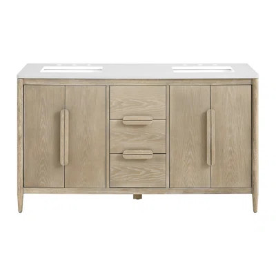 Elinor 60" Quartz Top Single Sink Vanity | Wayfair North America