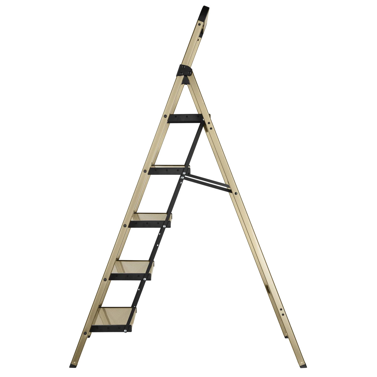 5-Step Aluminum Folding Step Ladder,330 lbs Capacity,Anti-Slip Pedals,Lightweight Foldable Step S... | Wayfair North America