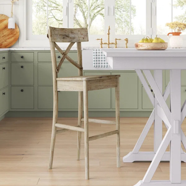 Eugley Solid Wood Bar & Counter Stool | Wayfair North America