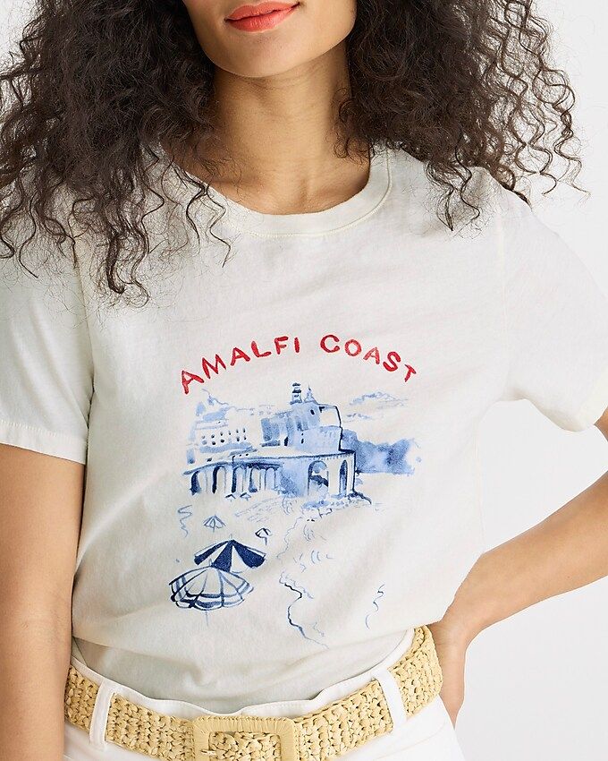 Classic-fit Amalfi Coast graphic T-shirt | J.Crew US