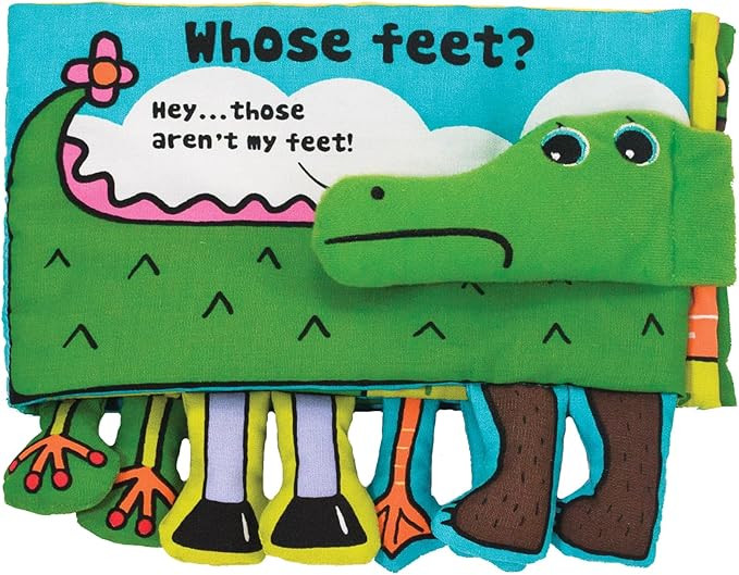 Melissa & Doug Soft Activity Baby Book - Whose Feet? Sensory Toys for Toddlers, Travel Toys for T... | Amazon (US)