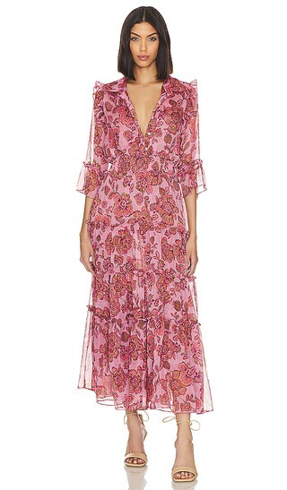 Pamelina Dress in Amaranth Flora | Revolve Clothing (Global)