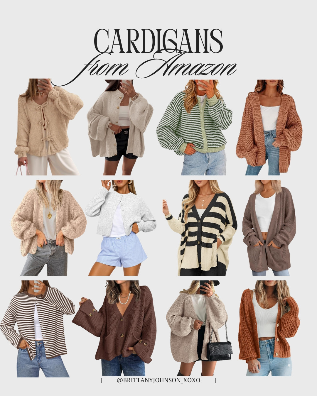 Cardigan season is almost here!🤎 These Amazon finds are the easiest layers to carry your outfits from summer into fall! 🍂 

 #LTKootd #LTKSeasonal #LTKSaleAlert