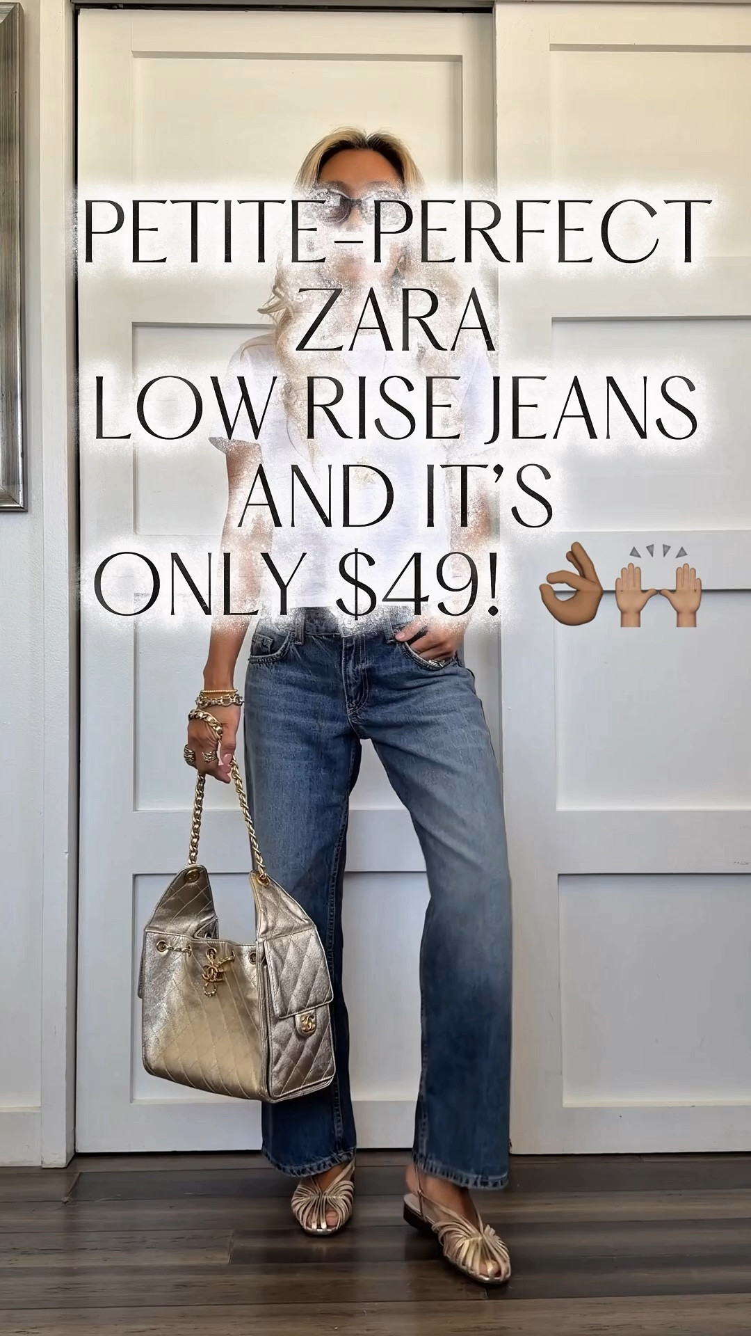 GRWM! IM 5FLAT AND THESE ARE THE BEST LOW RISE JEANS… for $49! 
Wearing a size 0. 

#LTKOver40 #LTKmomlife #LTKPetite